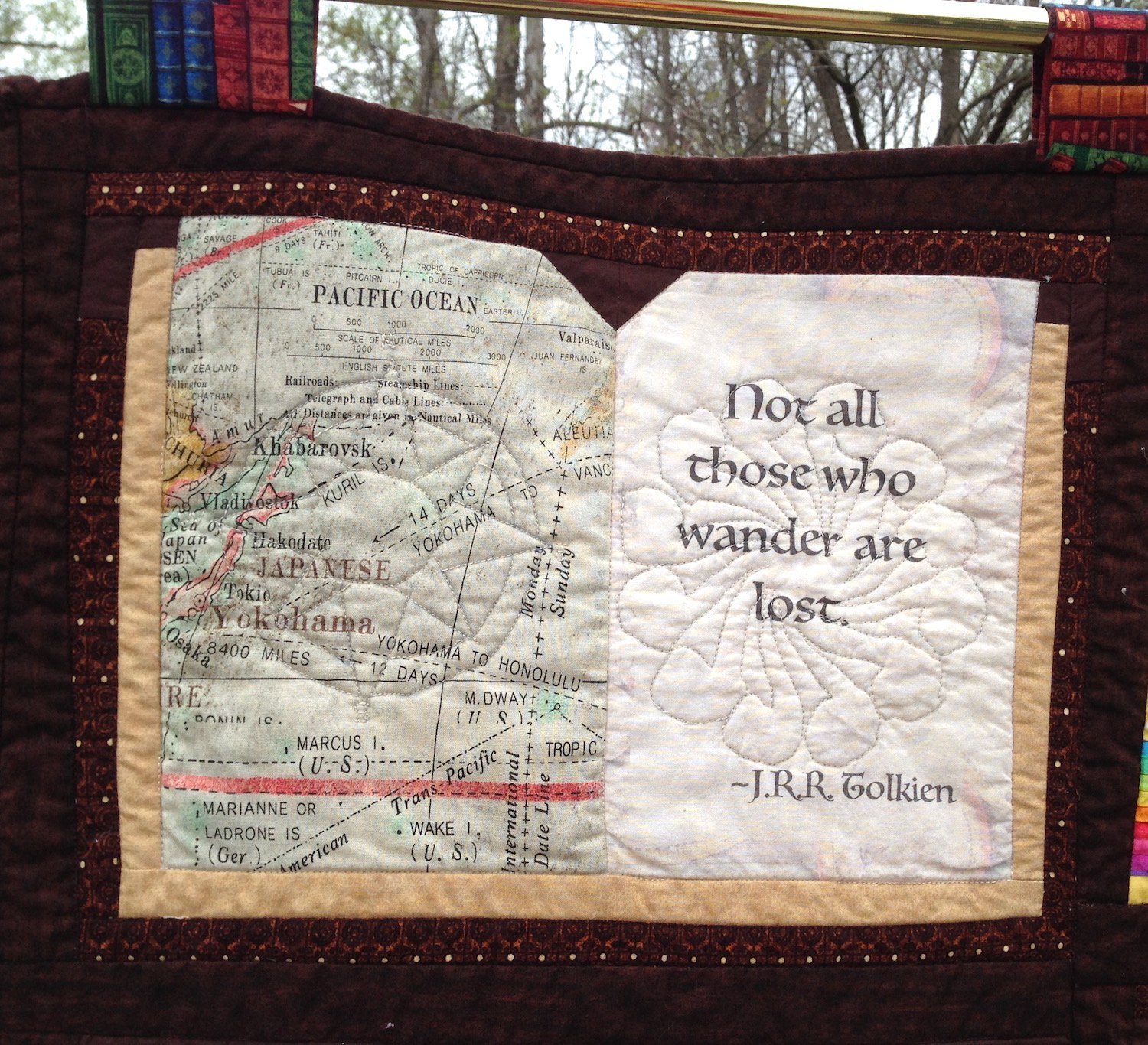 Book Lovers Quilt - Handmade Literary Themed Wall Hanging Decor for Bookworms, Libraries & Cozy Reading Nooks | Perfect Gift for Bibliophiles