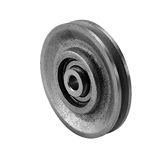 3 Inch Heavy Duty Cast Iron Pulley with Precision Ball Bearing - 300 lb Capacity - Ideal for Garage Door Systems, Farm Equipment & DIY Workshop Projects