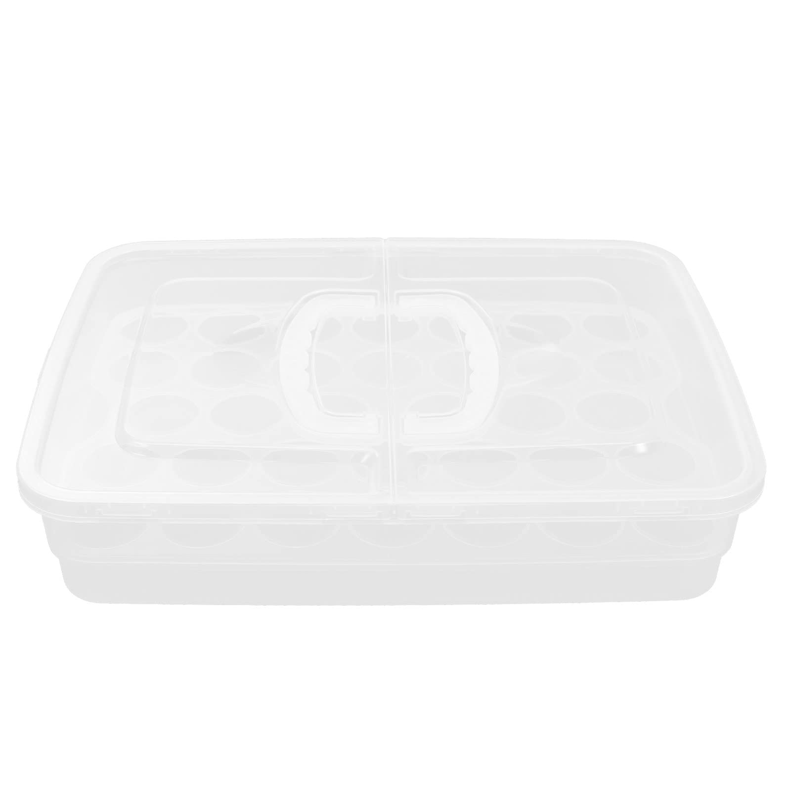 LUOZZY 34-Grid Large Capacity Refrigerator Egg Holder - Fresh Egg Storage Container for Chicken Eggs, Household Fridge Organizer - Perfect for Kitchen, Pantry & Food Preservation