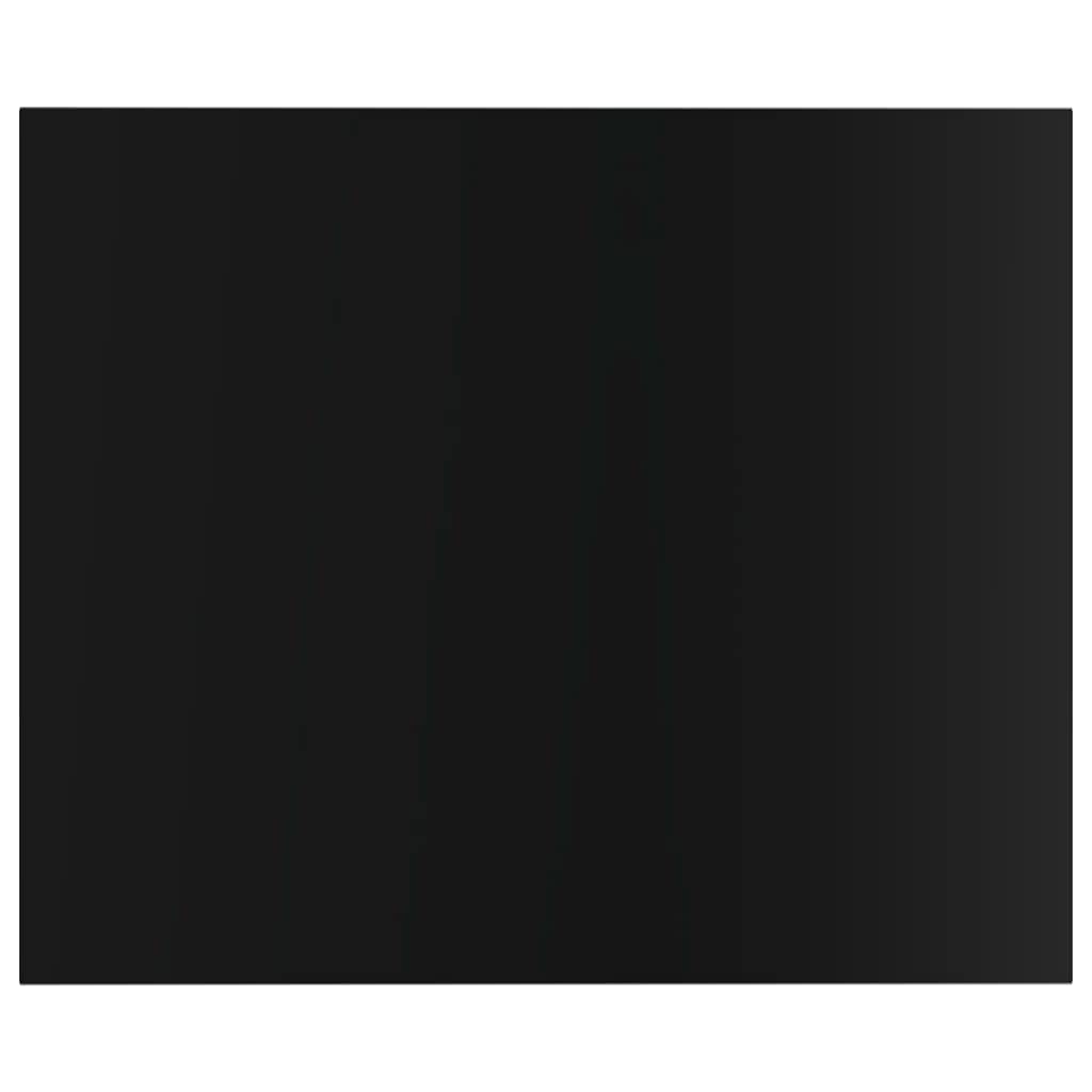 4-Pack High Gloss Black Bookshelf Replacement Boards 23.6