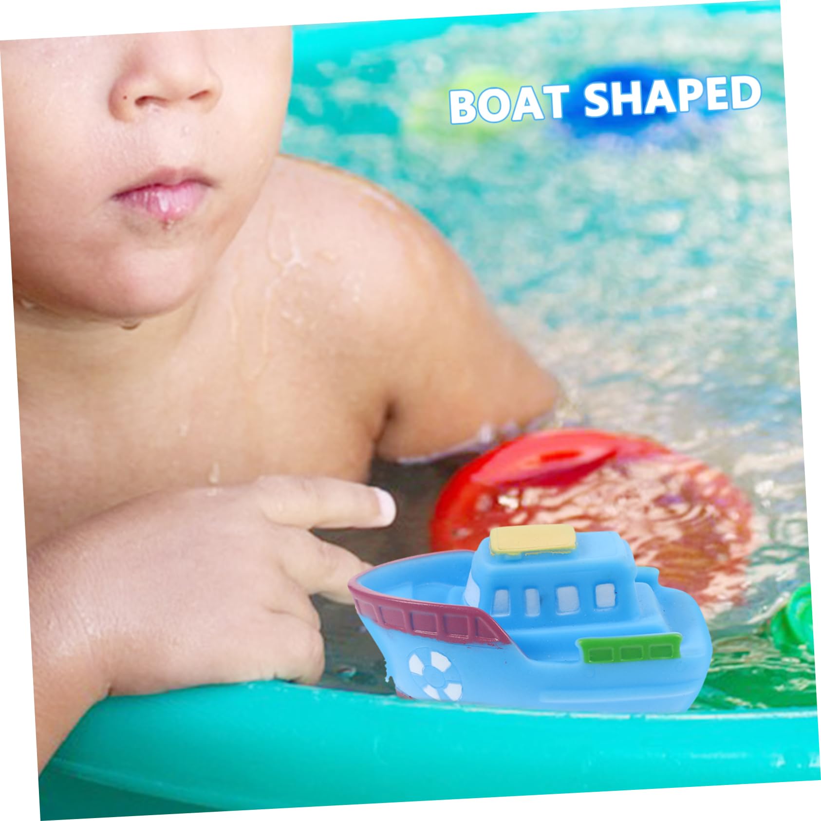 KOMBIUDA Early Education Bath Toys for Toddlers - Safe Vinyl Bathtub Toys for Kids, Fun Learning & Sensory Play During Bath Time