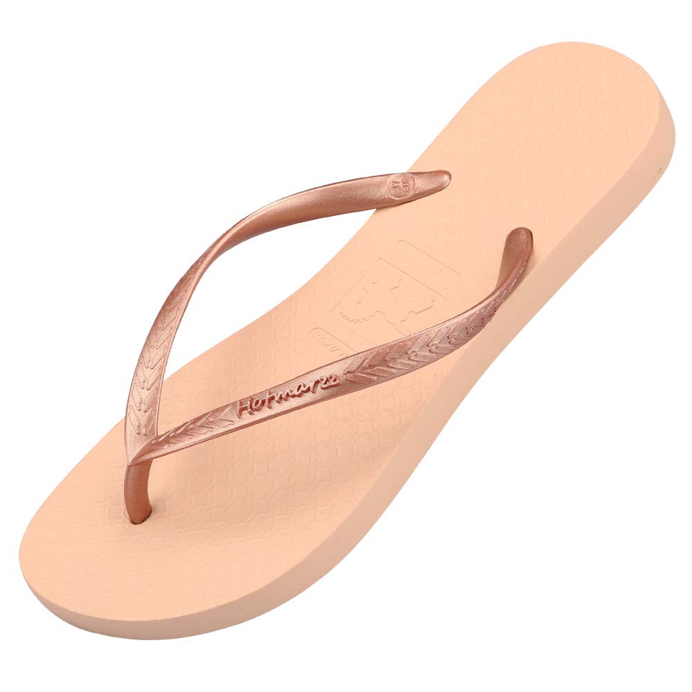 Hotmarzz Women's Slim Flip Flops - Fashionable Beach Slippers & Flat Sandals for Summer | Perfect for Poolside, Vacation, and Casual Outings