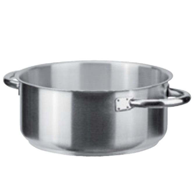 Piazza Chef Collection Half Stock Pot - Premium Stainless Steel Cooking Pot for Soups, Stews & Pasta | Perfect for Home Kitchens & Professional Chefs