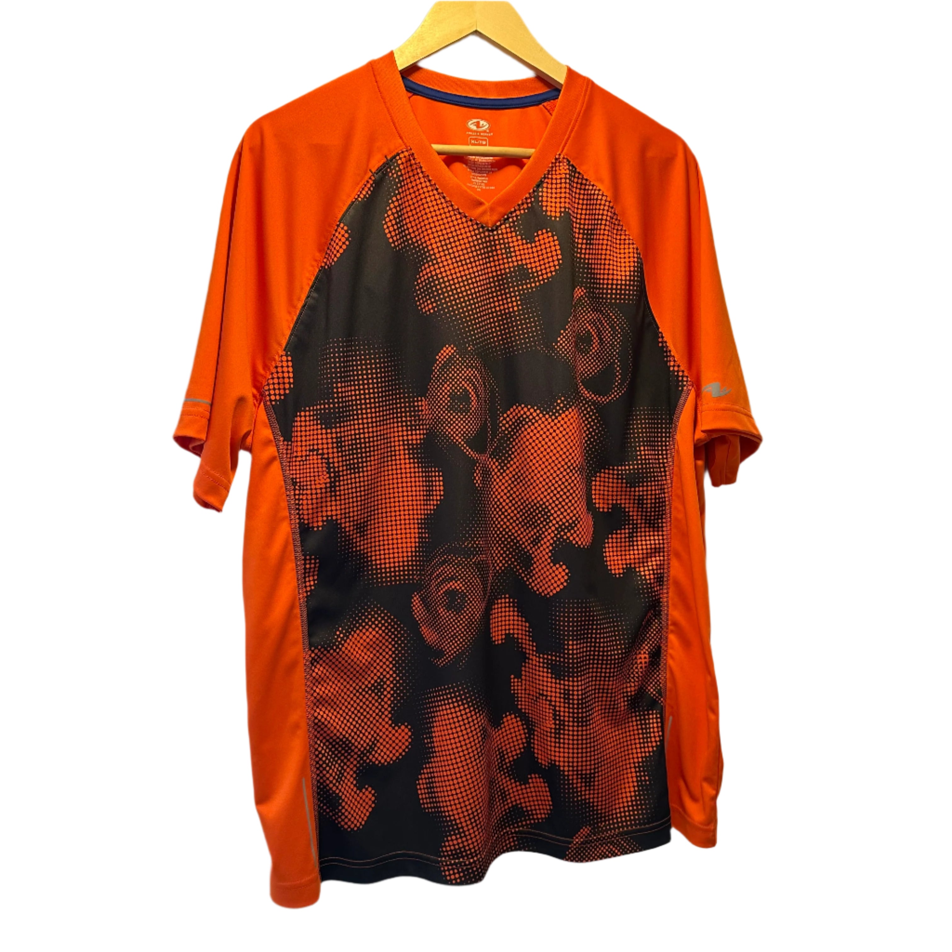 Orange Sports Jersey - XL Size | Breathable & Comfortable for Men's Basketball, Football & Outdoor Activities