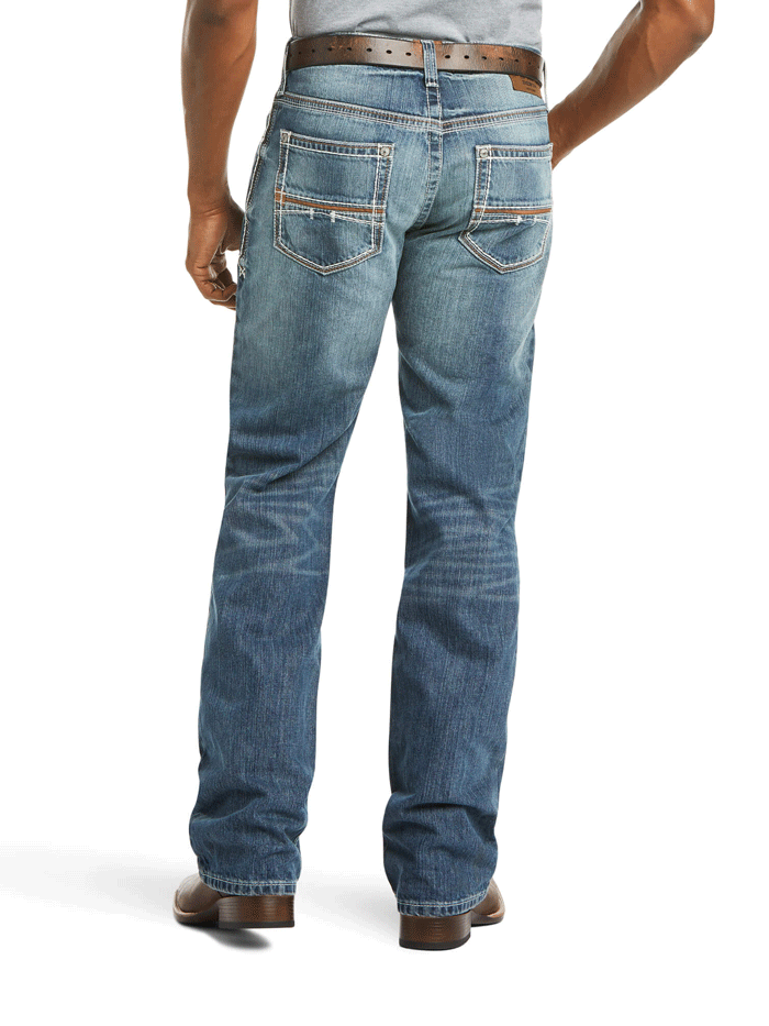 Ariat Men's M4 Low Rise Coltrane Boot Cut Jean Durango - Durable Western Denim for Cowboy Boots & Casual Wear
