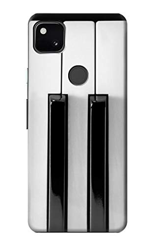 Premium R3524 Piano Keyboard Case Cover for Google Pixel 4a - Slim Protective Phone Case with Stylish Design - Perfect for Musicians, Travel & Daily Use