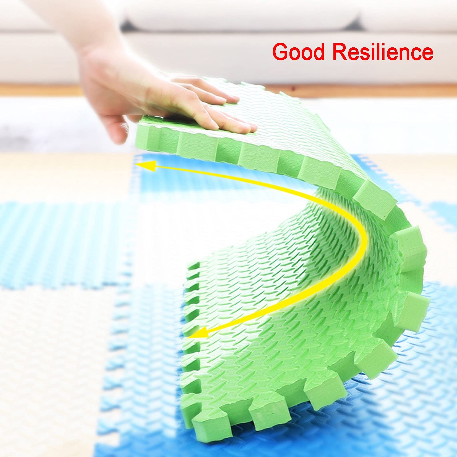 Non-Toxic EVA Foam Play Mat for Kids & Babies - 60pcs Interlocking Puzzle Floor Tiles (30x30x1cm) - Soft Crawling Mat for Nursery, Playroom & Daycare - Safe Play Area Flooring for Toddlers & Infants - Perfect for Learning, Playtime & Home Gym