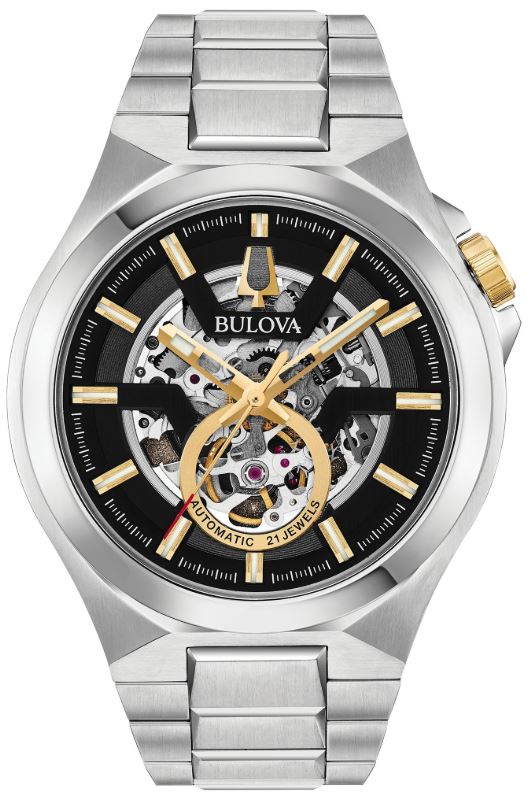 Bulova Automatic Watch for Men - Luxury Self-Winding Mechanical Timepiece with Stainless Steel Band | Perfect for Business, Formal Events & Everyday Wear