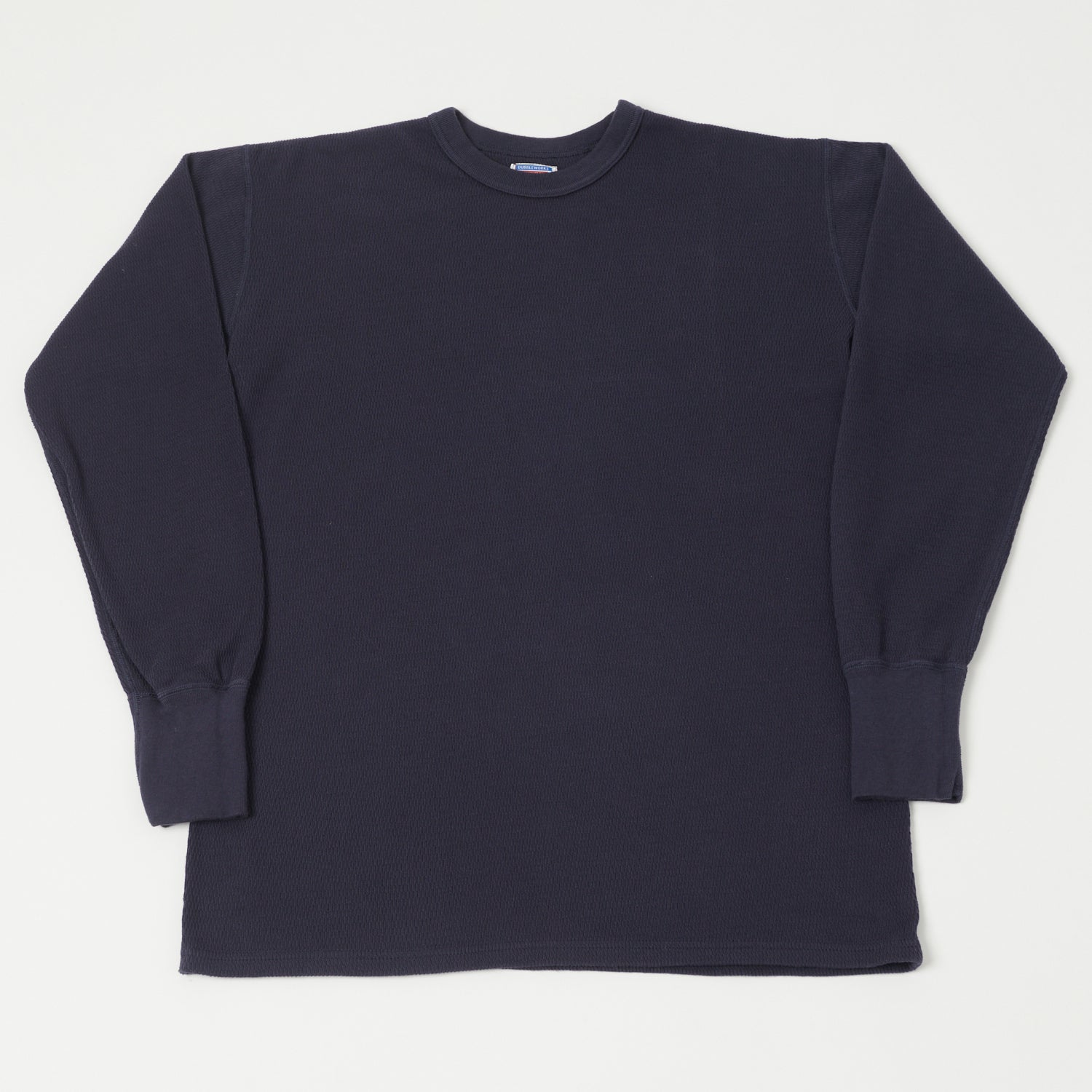 Dubbleworks Long Sleeve Thermal Crew Neck T-Shirt for Men - Navy Blue | Warm & Comfortable Winter Base Layer for Outdoor Activities & Layering