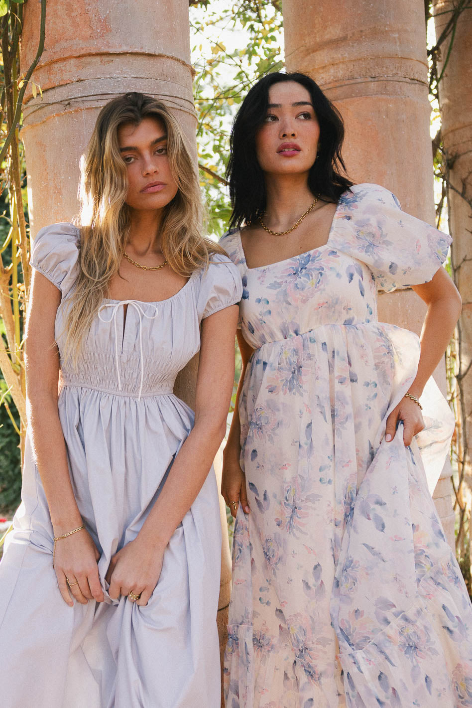 Kendry Floral Maxi Dress in Blue | Women's Summer Boho Flowy Long Dress | Perfect for Beach Vacations, Weddings & Date Nights