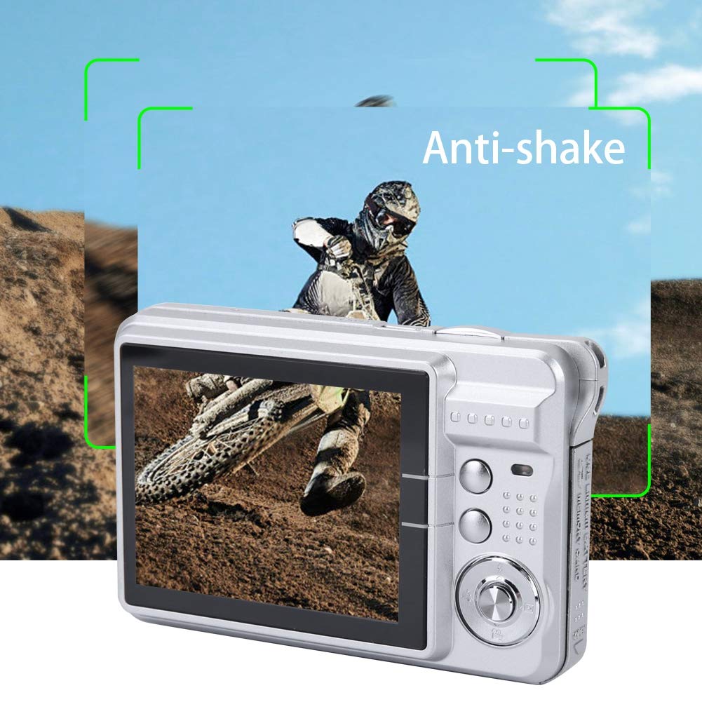 Kids Digital Camera for Girls Age 3-10 | 1080P HD Video Camera with 2.0 Inch TFT Screen | Supports 32GB TF Card | Perfect Birthday Gift & Travel Companion (Silver)