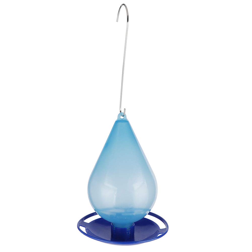 Clear Durable Hanging Bird Feeder with Hook - Weatherproof Plastic Bird Feeder for Outdoor Garden, Patio, Backyard Bird Watching