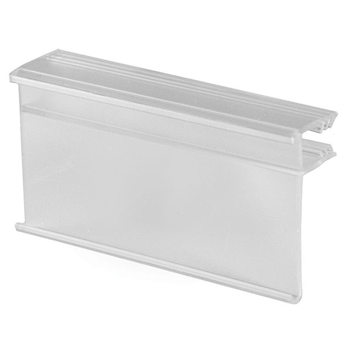Clear Glass Shelf Ticket Holder - 10 Pack, Acrylic Display Stand for Business, Retail, and Events - Perfect for Price Tags, Menus, and Signage