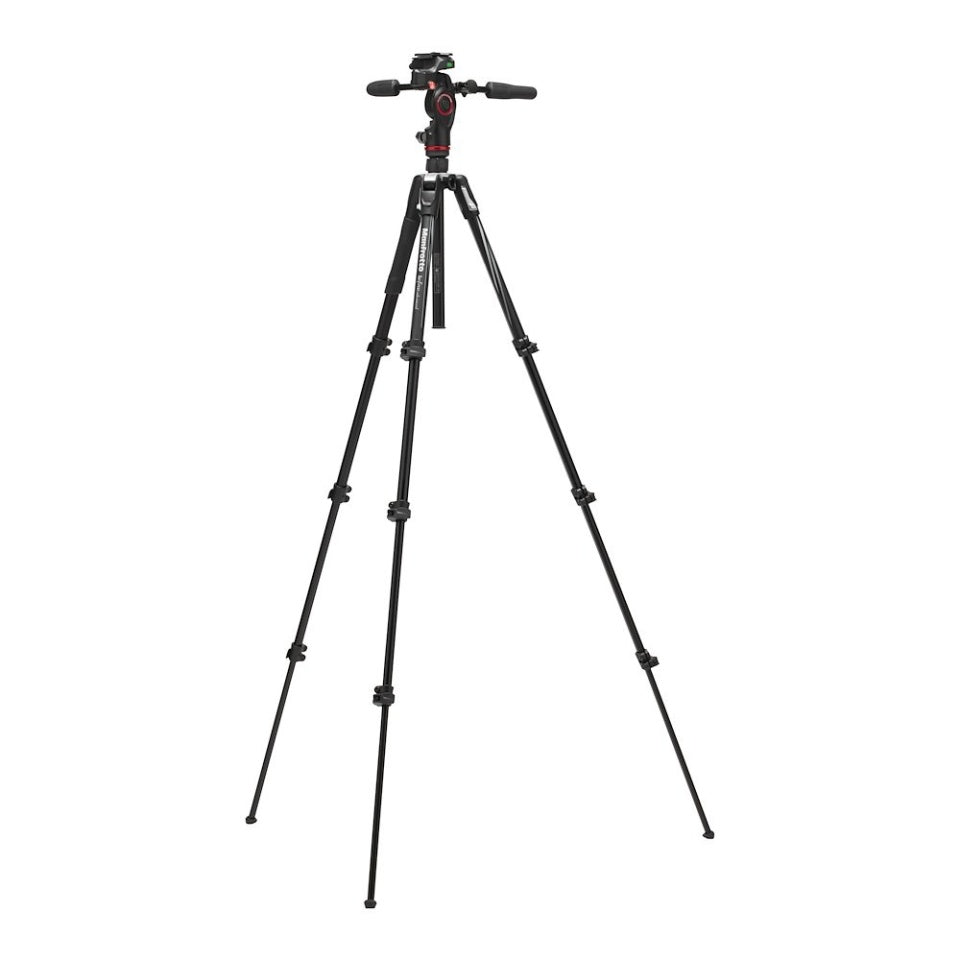 Manfrotto Befree 3-Way Live Advanced Tripod - Professional Aluminum Camera Tripod with Fluid Head for DSLR, Mirrorless & Video Cameras - Perfect for Travel, Vlogging & Live Streaming