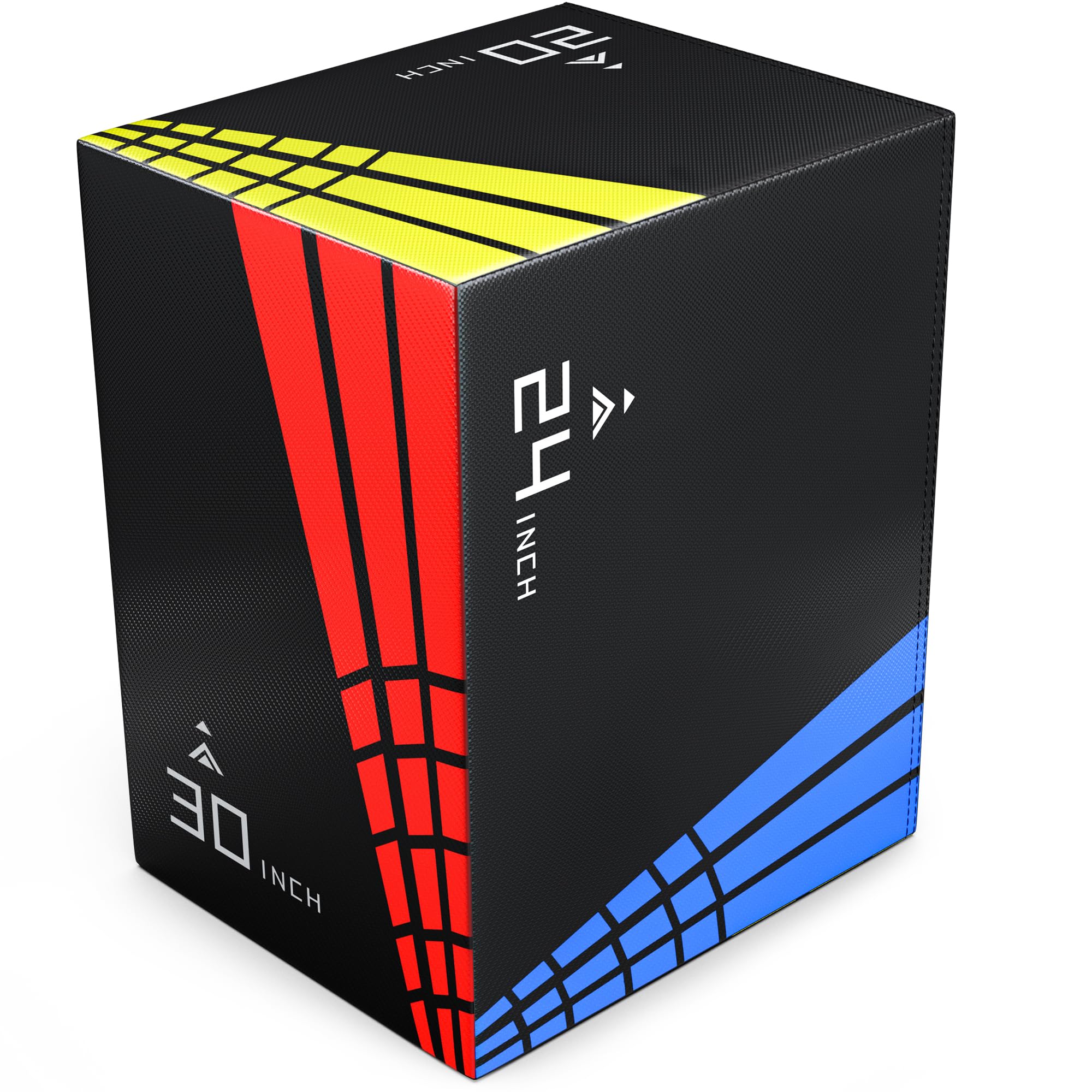 GIKPAL 3-in-1 Plyo Box - Heavy Duty Foam Core with Non-Slip Surface, 440lb Weight Capacity - Perfect for CrossFit, Home Gym & Plyometric Training - Ideal for Box Jumps, Step-Ups & Strength Exercises