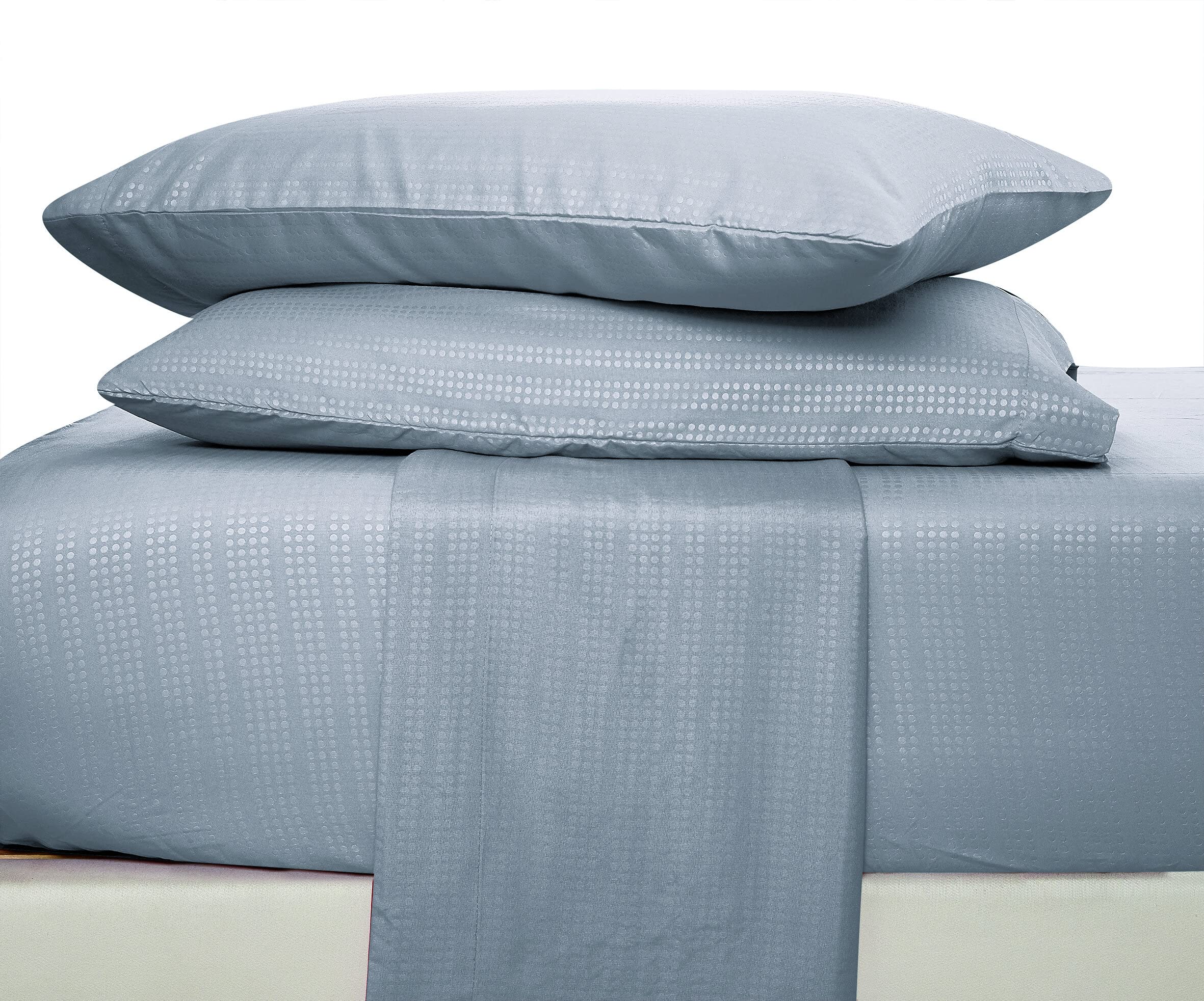 Spyder Breathable 6-Piece Bed Sheet Set - California King Size Cooling Light Gray Sheets for Hot Sleepers - Perfect for Summer Nights & Guest Bedrooms
