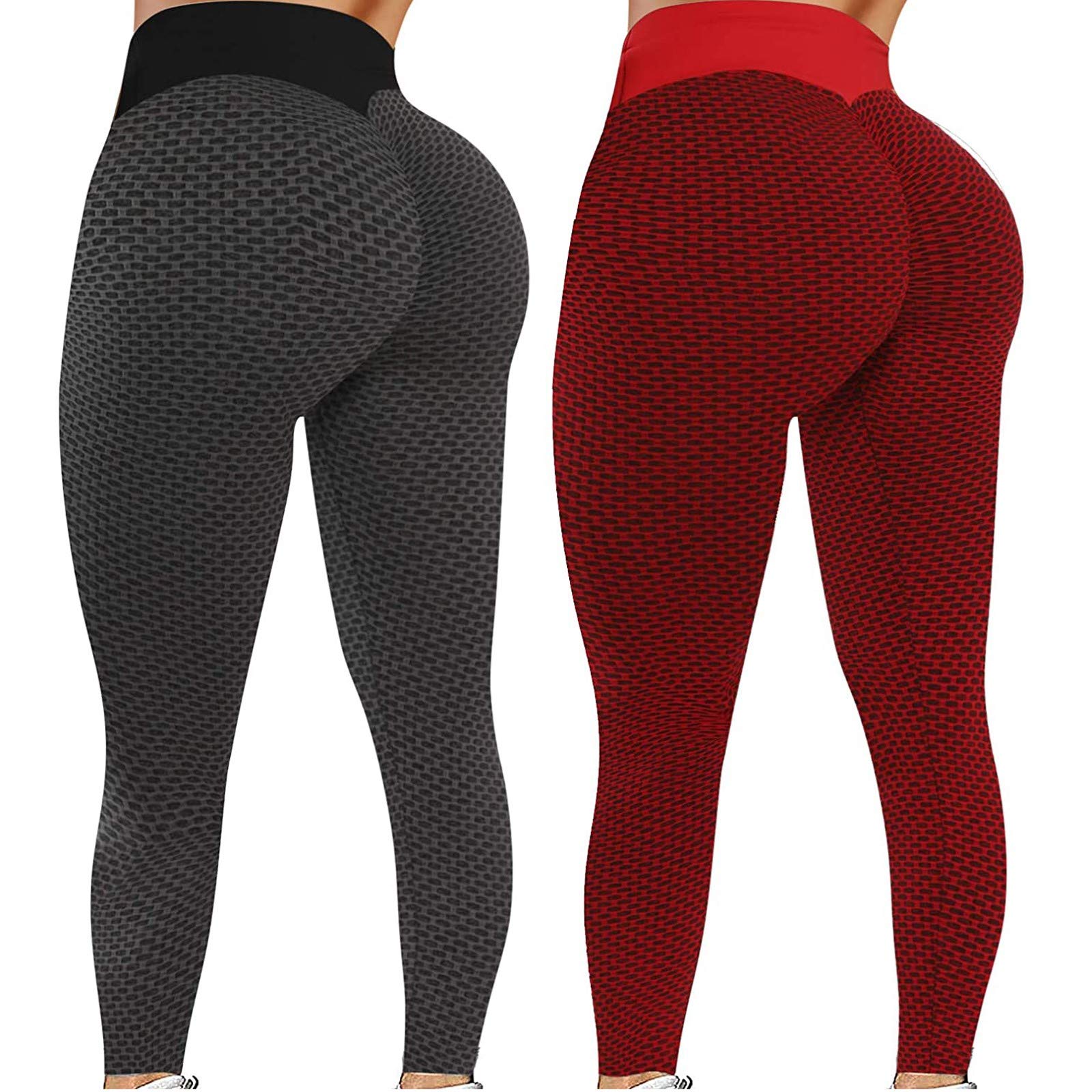 GOGOBO Women's High Waisted Butt Lifting Yoga Pants - Tummy Control Workout Leggings for Running, Gym & Everyday Wear