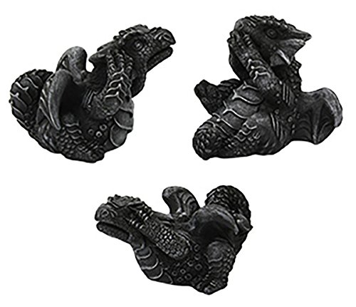Wise Dragon Hatchlings Figurine Set - 3 Piece No Evil Decor for Home & Office