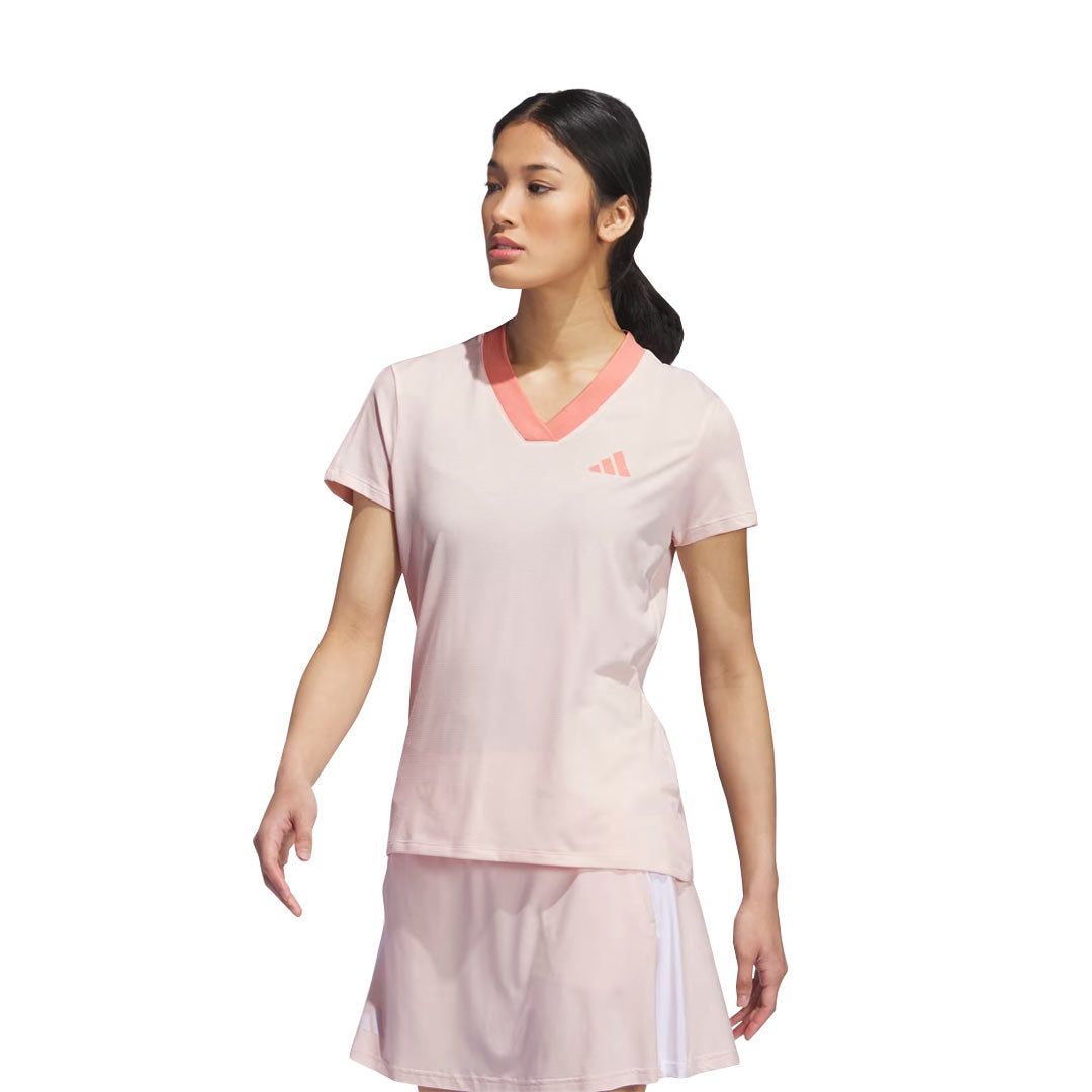 Adidas Women's Made With Nature Golf T-Shirt - Eco-Friendly Moisture-Wicking Performance Top for Golf & Outdoor Activities (IK4382) | Perfect for Golfing, Hiking & Casual Wear