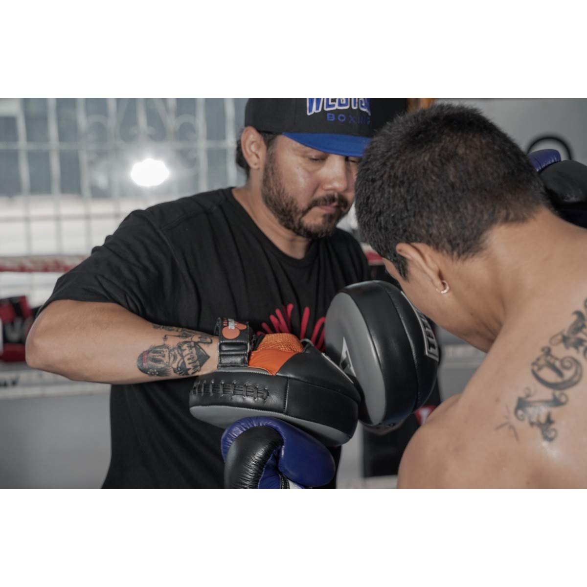 TITLE Boxing Ionic Strike Punch Mitts - Grey/Orange Training Pads for Boxing, Muay Thai, MMA & Kickboxing | Focus Mitts & Punching Pads for Combat Sports Training | Perfect for Gym, Home Workouts & Martial Arts Practice