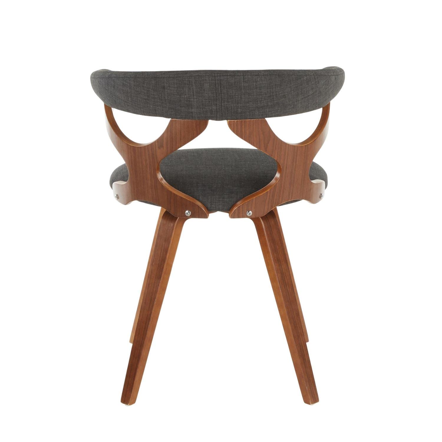 LumiSource Gardenia Upholstered Dining Chair - Mid-Century Modern Kitchen Chair for Dining Table - Comfortable & Stylish Seating for Home, Restaurant, and Office Use