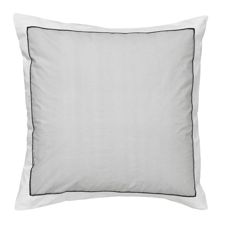 Premium Essex Pewter European Pillowcase - Luxury 100% Cotton Bedding for Sofa, Bed & Home Decor | Soft & Breathable for Ultimate Comfort