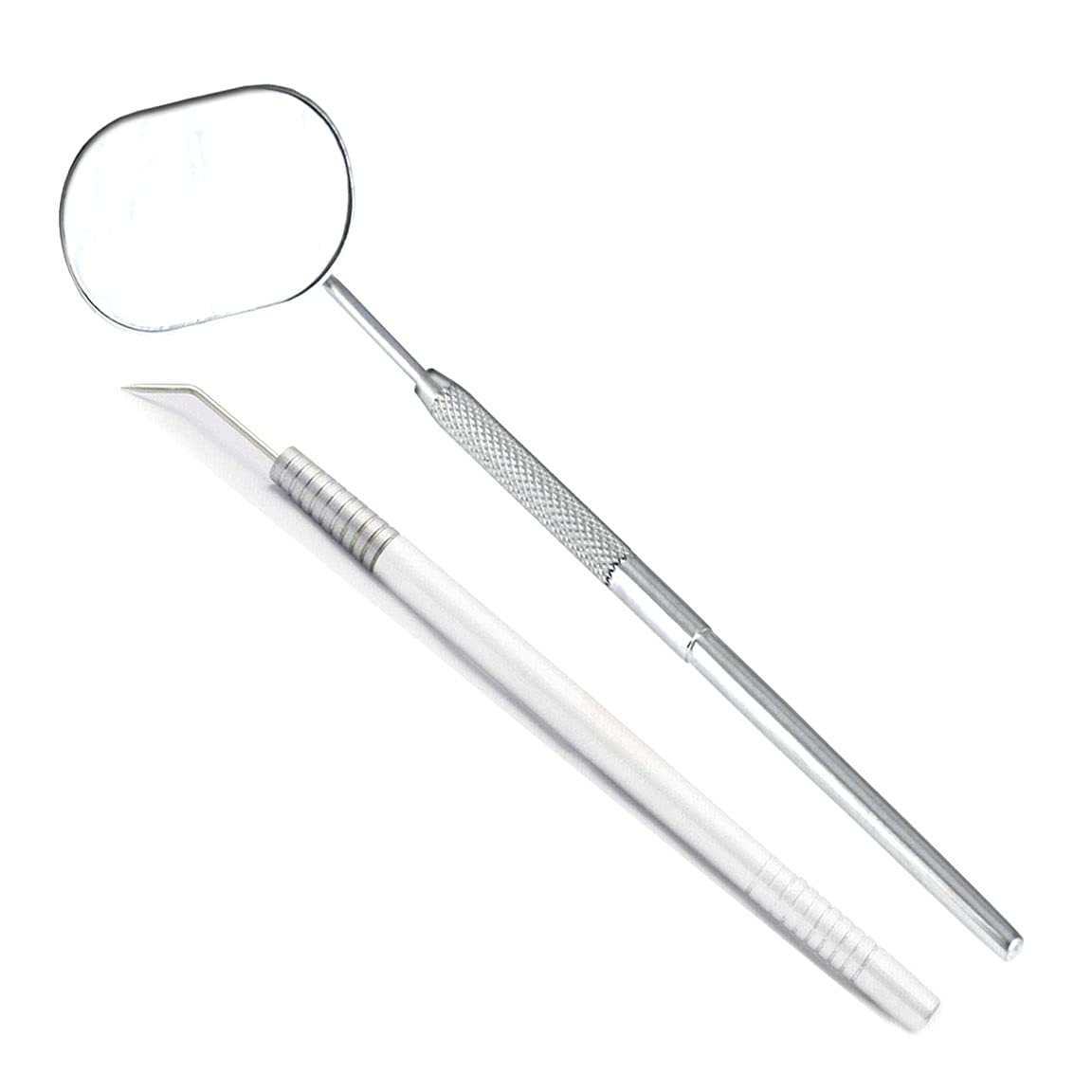 Premium Eyelash Mirror Tweezers & Lash Lift Perm Separating Comb Tools - 2-Piece Set for Professional Eyelash Extensions & Home Use