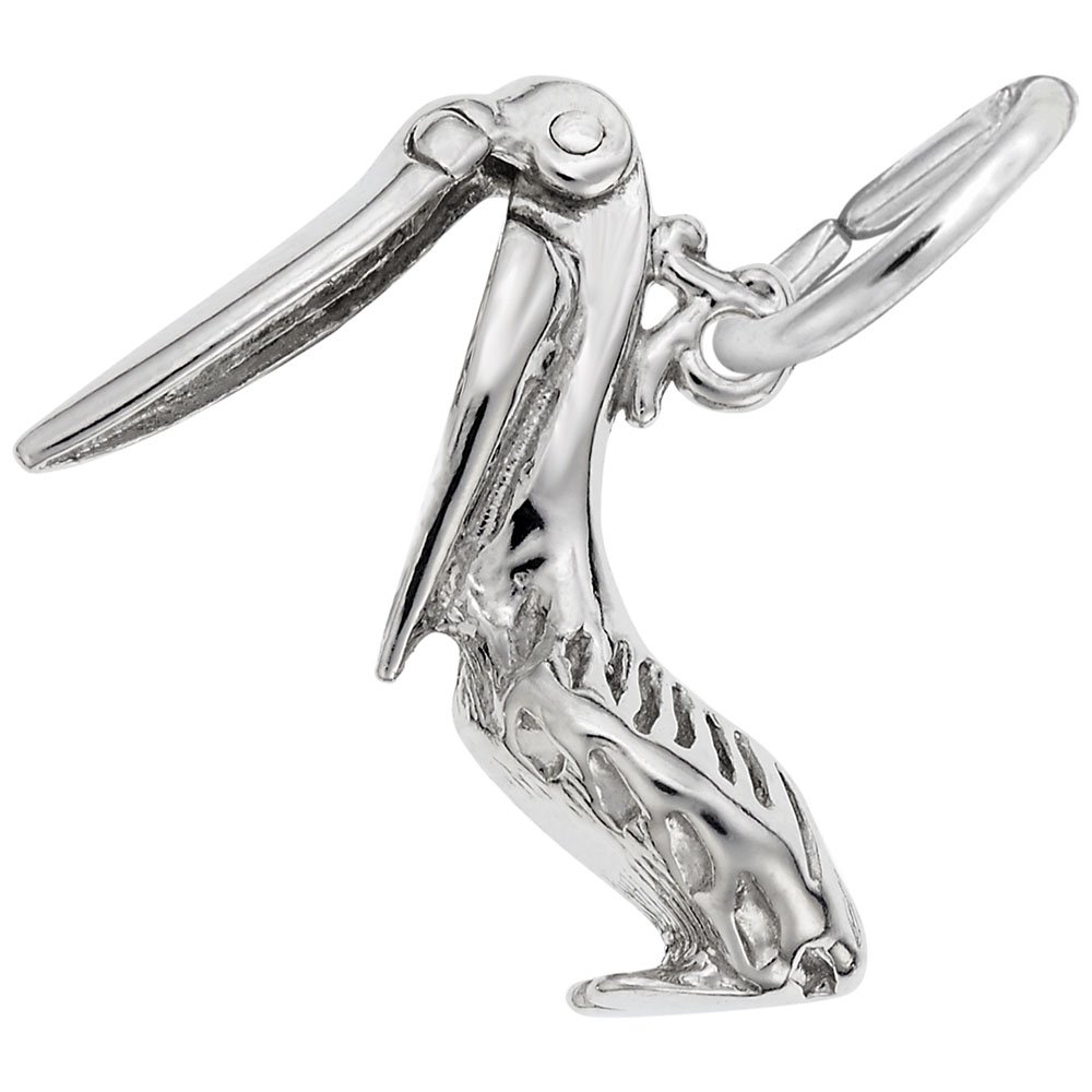 Pelican Charm for Jewelry Making - Sterling Silver or Gold Plated Pendant for Bracelets & Necklaces - Perfect for DIY Crafting, Gifts, and Beach-Themed Accessories