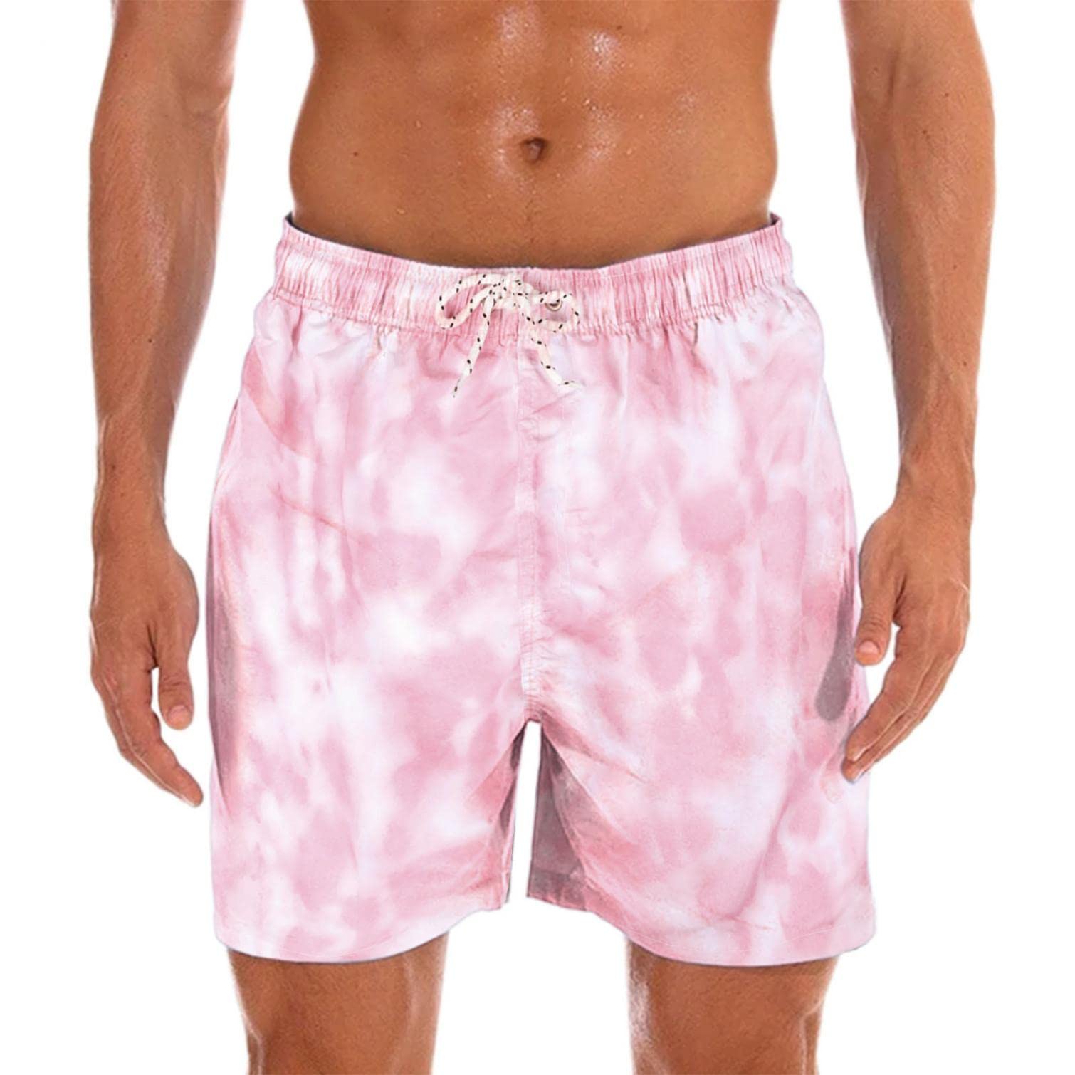 **Men's Black Swim Trunks - Quick-Dry Swim Shorts for Swimming, Surfing, Running & Beach Sports | Perfect for Pool, Gym & Outdoor Activities**