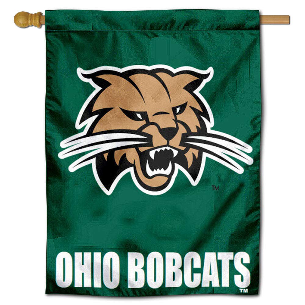 Ohio Bobcats House Flag - Double Sided College Team Banner for Outdoor & Indoor Decor - Perfect for Game Day, Tailgating, and Fan Showcase