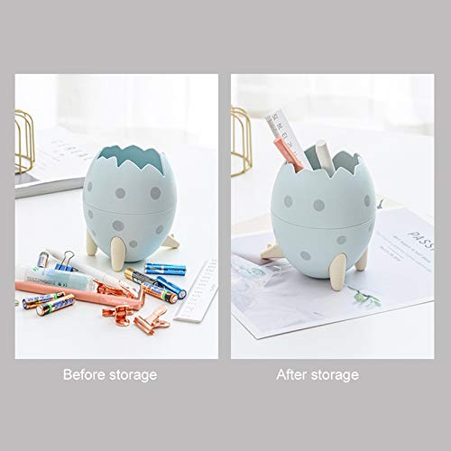 Dinosaur Egg Shaped Trash Can - Large Capacity Desktop Storage Bin, Compact Multifunctional Clamshell Design for Office, Kitchen, Bedroom & Bathroom Organization