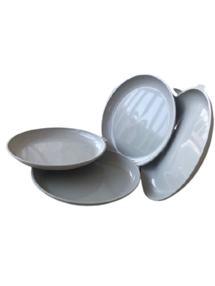 4-Piece Microwave Safe Dinner Plates Set - Durable, BPA-Free & Affordable Kitchen Essentials for Everyday Meals, Family Dinners & Quick Microwave Heating
