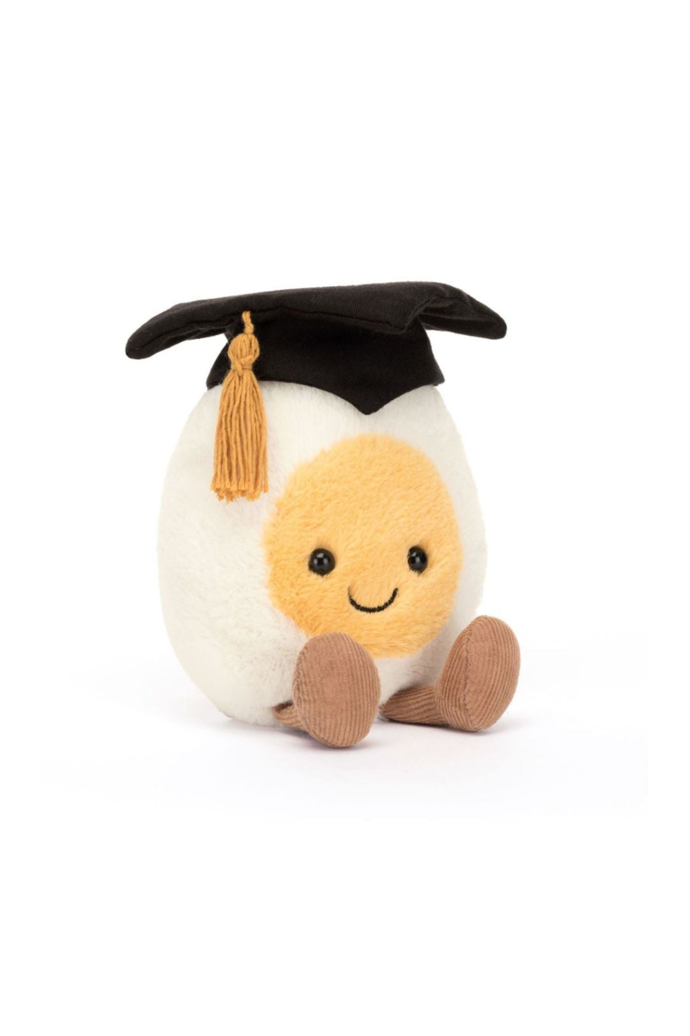 Jellycat Amusables Boiled Egg Plush Toy - Cute Graduation Gift for Kids & Collectors | Perfect for Playtime, Decor & Stress Relief