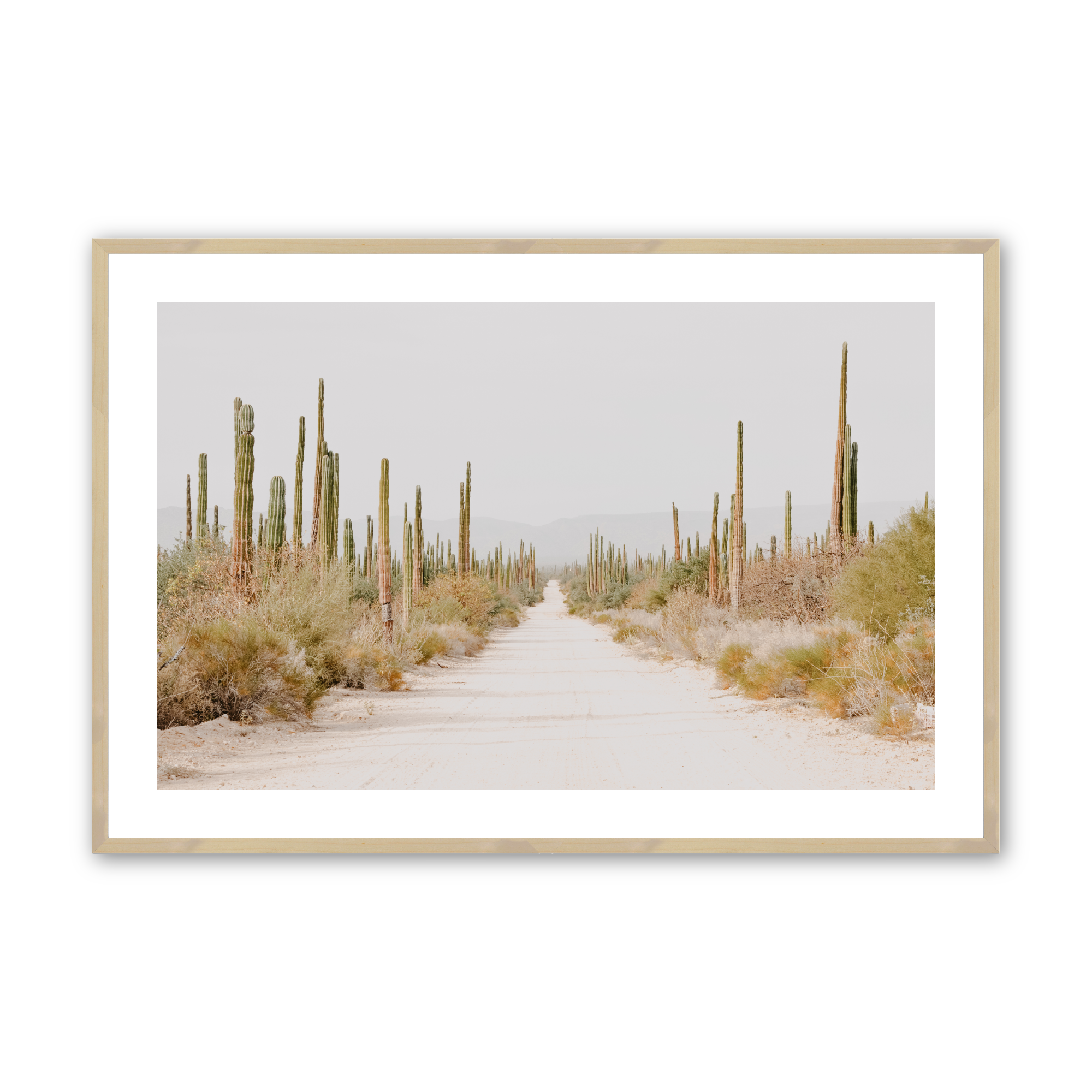 Desert Tranquility Wall Art Print - Serene Landscape Painting for Home & Office Decor | Perfect for Living Room, Bedroom, or Meditation Space