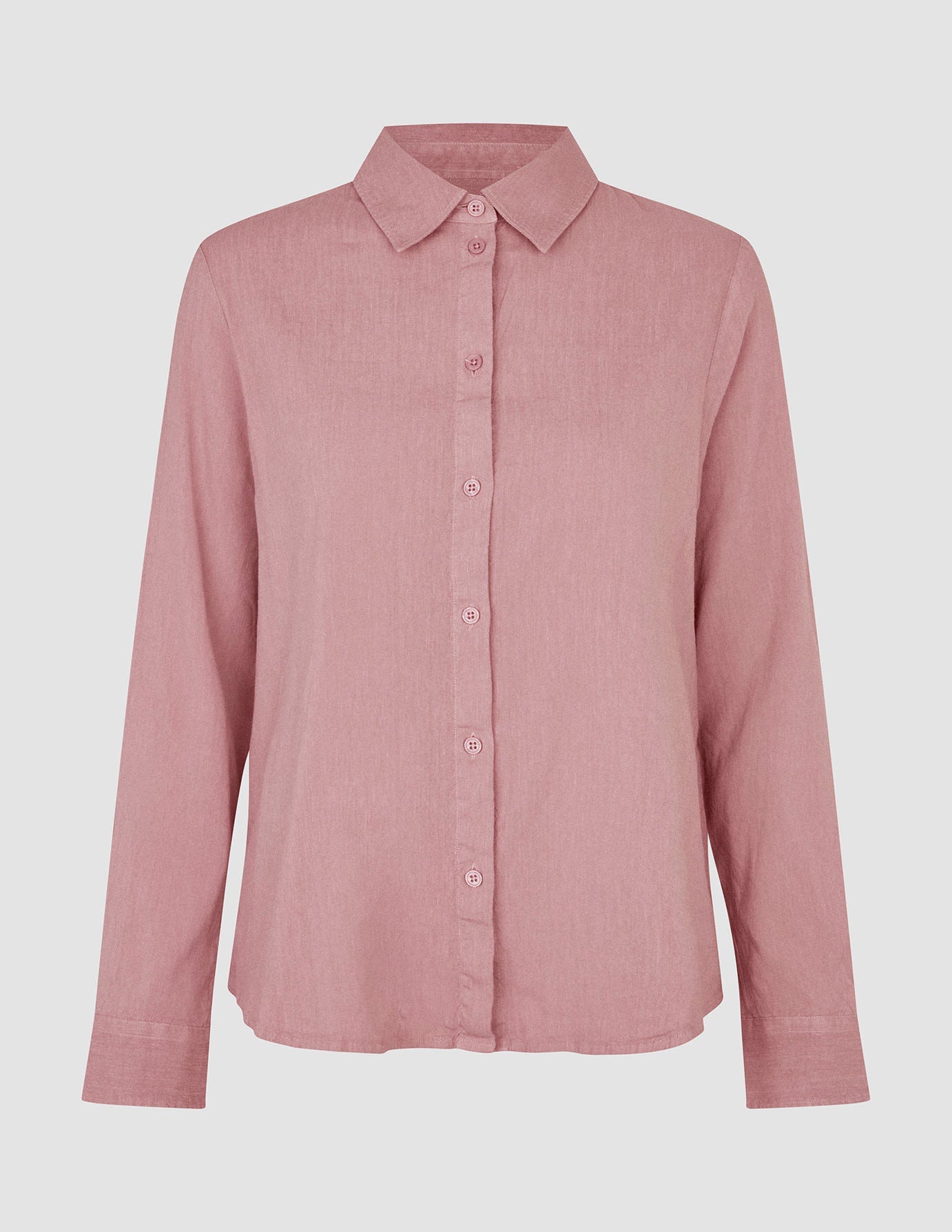 Premium Linen Set for Women - Dusty Cerise Long Sleeve Shirt & Relaxed Fit Pants | Comfortable Summer Outfit for Beach, Travel & Casual Wear