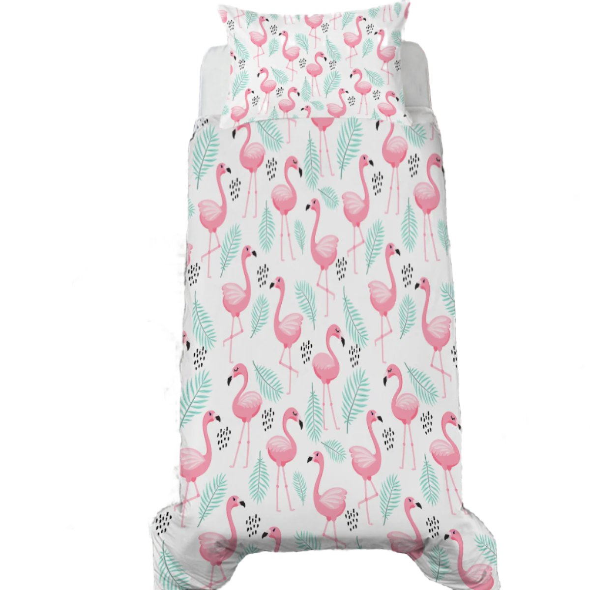 Flamingo Delight Toddler Bed Set - Pink Flamingo Themed Crib Bedding for Girls & Boys | Soft & Comfortable Nursery Set for Baby & Kids Room Decor | Perfect for Birthday Gifts & Nursery Themes