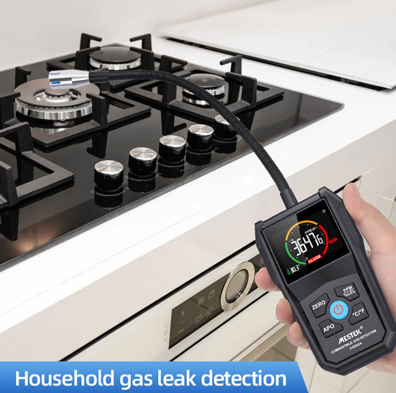 Portable Combustible Gas Leak Detector - Natural Gas, Propane, Methane Detector for Home & Industrial Safety | Ideal for Kitchens, Garages, Labs & HVAC Systems