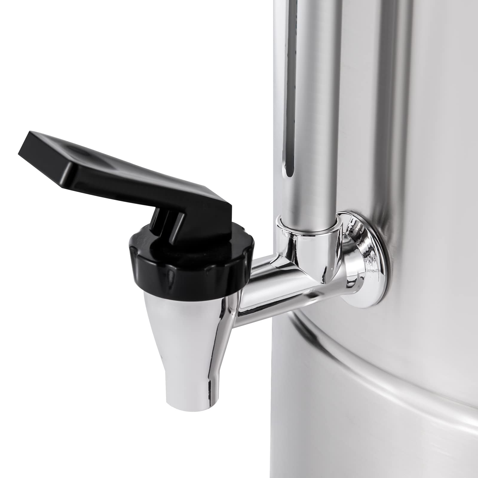 Commercial Grade Stainless Steel Coffee Urn 15L (3.96 Gal) - Large Capacity Hot Water Dispenser for Coffee, Tea & Catering - Perfect for Restaurants, Cafeterias, Weddings & Parties - Durable & Efficient for High-Volume Serving Scenarios