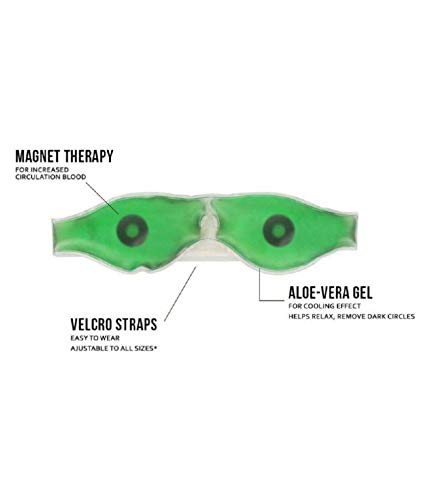 Vencho Cooling Gel Eye Mask for Sleeping - 3 Pack with Magnetic Therapy, Soft Fabric & Adjustable Strap - Relief for Puffy Eyes & Dark Circles - Perfect for Travel, Meditation & Relaxation