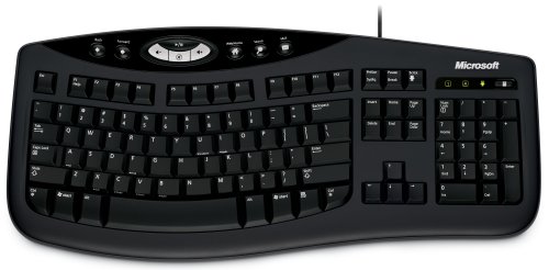 Microsoft Comfort Curve Keyboard 2000 - Ergonomic USB Keyboard for Office & Gaming