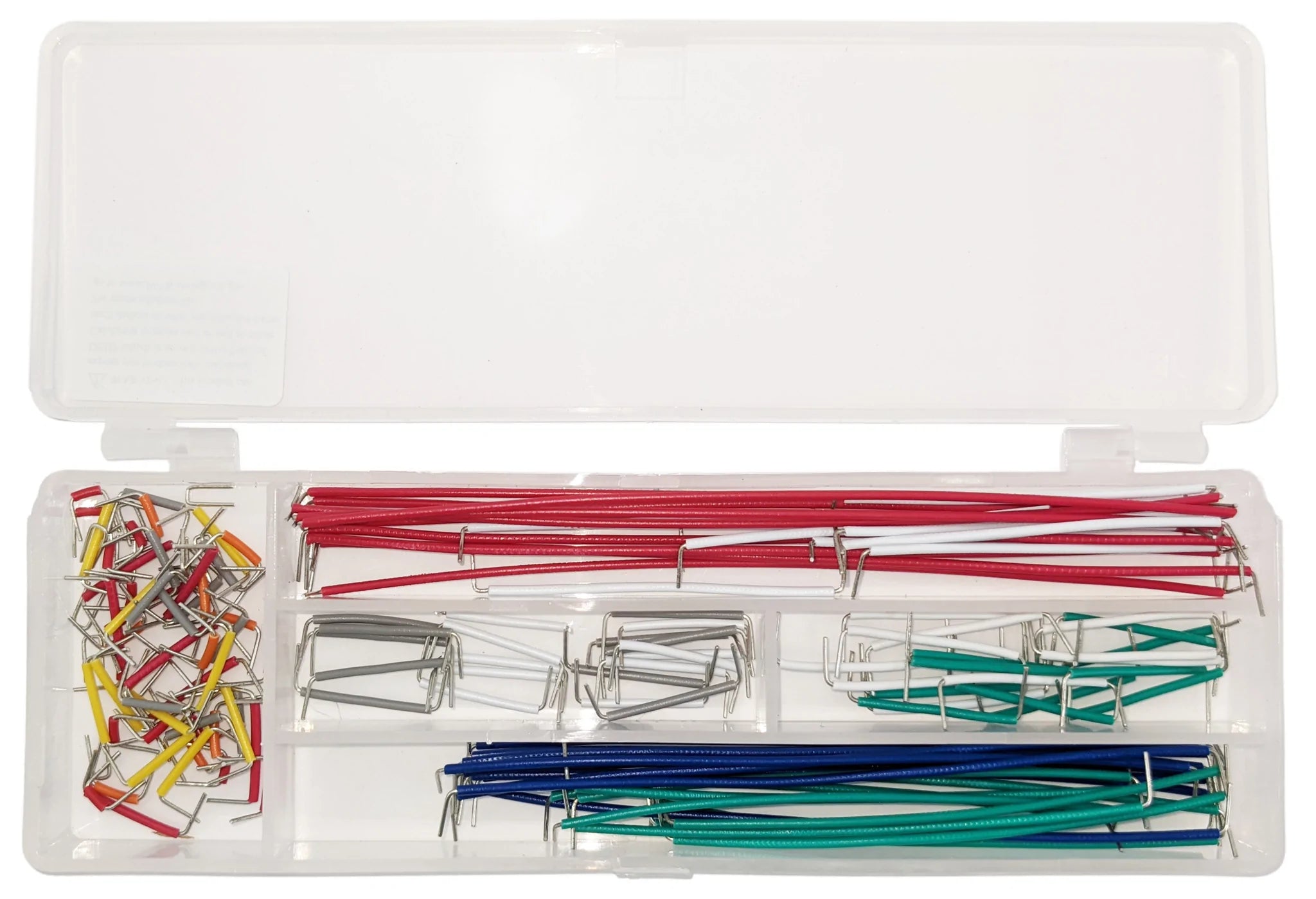 140-Piece Jumper Wire Kit for Breadboard Prototyping - Assorted Lengths (10cm-50cm) & Colors (Red/Black/Blue/Yellow/Green) with Durable Plastic Storage Case - Perfect for Arduino, Raspberry Pi, and Electronics Projects
