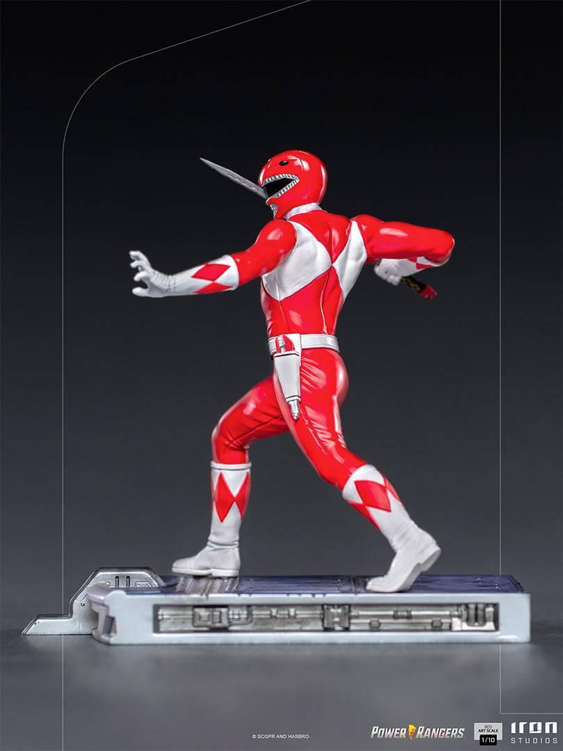 Iron Studios Power Rangers Red Ranger BDS Art Scale 1/10 Statue - Collectible Action Figure for Display & Home Decor