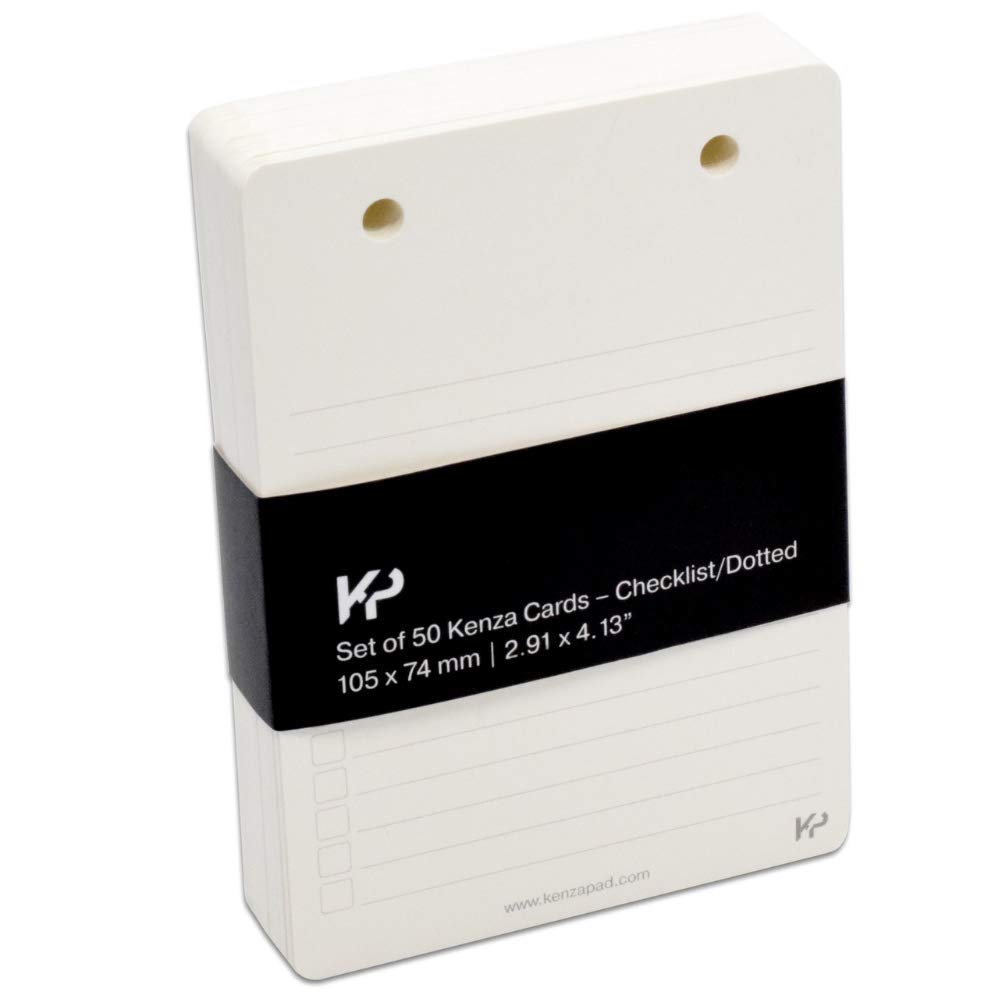 50 Pack Refillable Notepad Cards - Compatible with KenzaPad Wallet & Standalone Use - Perfect for Checklists, Grocery Lists & Daily Reminders - Premium Memo Cards for Office, Home & Travel Organization