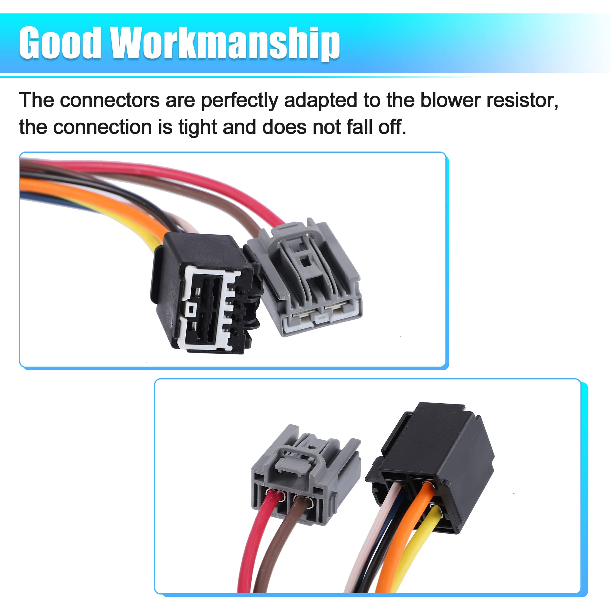 X AUTOHAUX Blower Control Module Compatible with Cadillac Escalade CTS, Chevrolet Silverado Suburban Tahoe, GMC Sierra Yukon - Heater Control Resistor Replacement Part 15141283 13501703 13598090 22811003 84178783 - Perfect for HVAC System Repair & Maintenance
