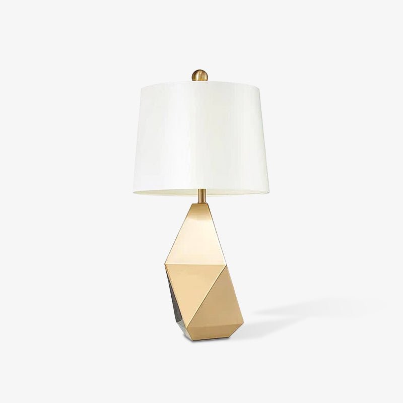 Modern Faceted Table Lamp - Stylish Glass LED Desk Light for Living Room, Bedroom & Office - Perfect for Reading, Working & Decor