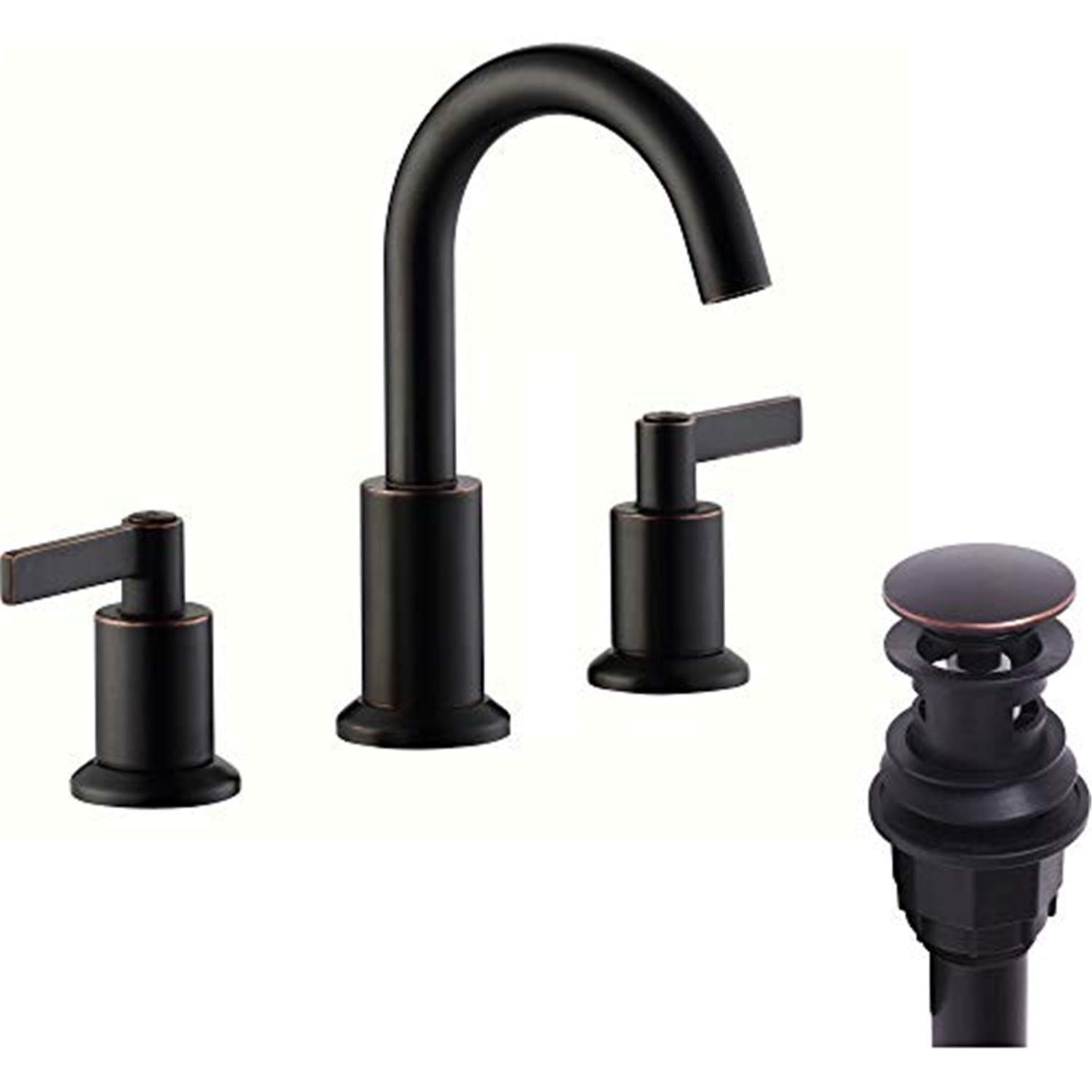 Oil Rubbed Bronze Faucet - Vintage Brass Finish Bathroom Sink Faucet for Farmhouse & Traditional Home Decor - Perfect for Kitchen, Bathroom, and Laundry Room