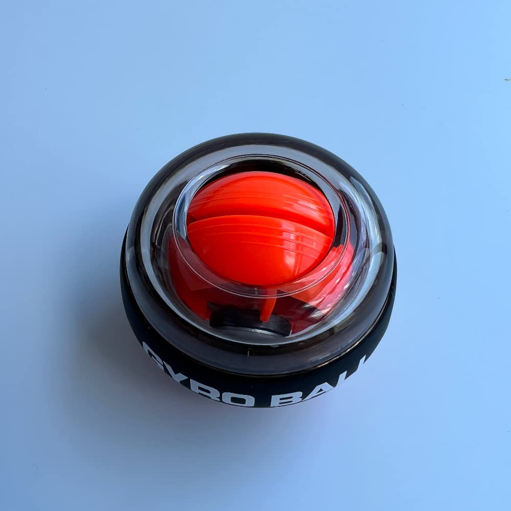 Power Wrist Ball Gyro Hand Grip Strengthener - Forearm & Wrist Exerciser for Strength Training, Physical Therapy & Carpal Tunnel Relief - Perfect for Athletes, Gamers & Office Workers