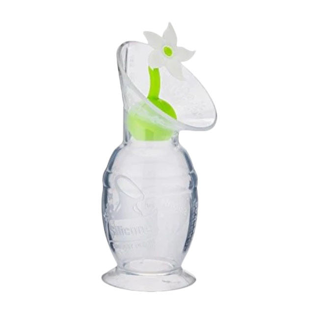 Haakaa Silicone Breast Pump Flower Stopper - White | Leak-Proof Milk Collector for Nursing Moms | Perfect for On-the-Go Breastfeeding & Hands-Free Pumping