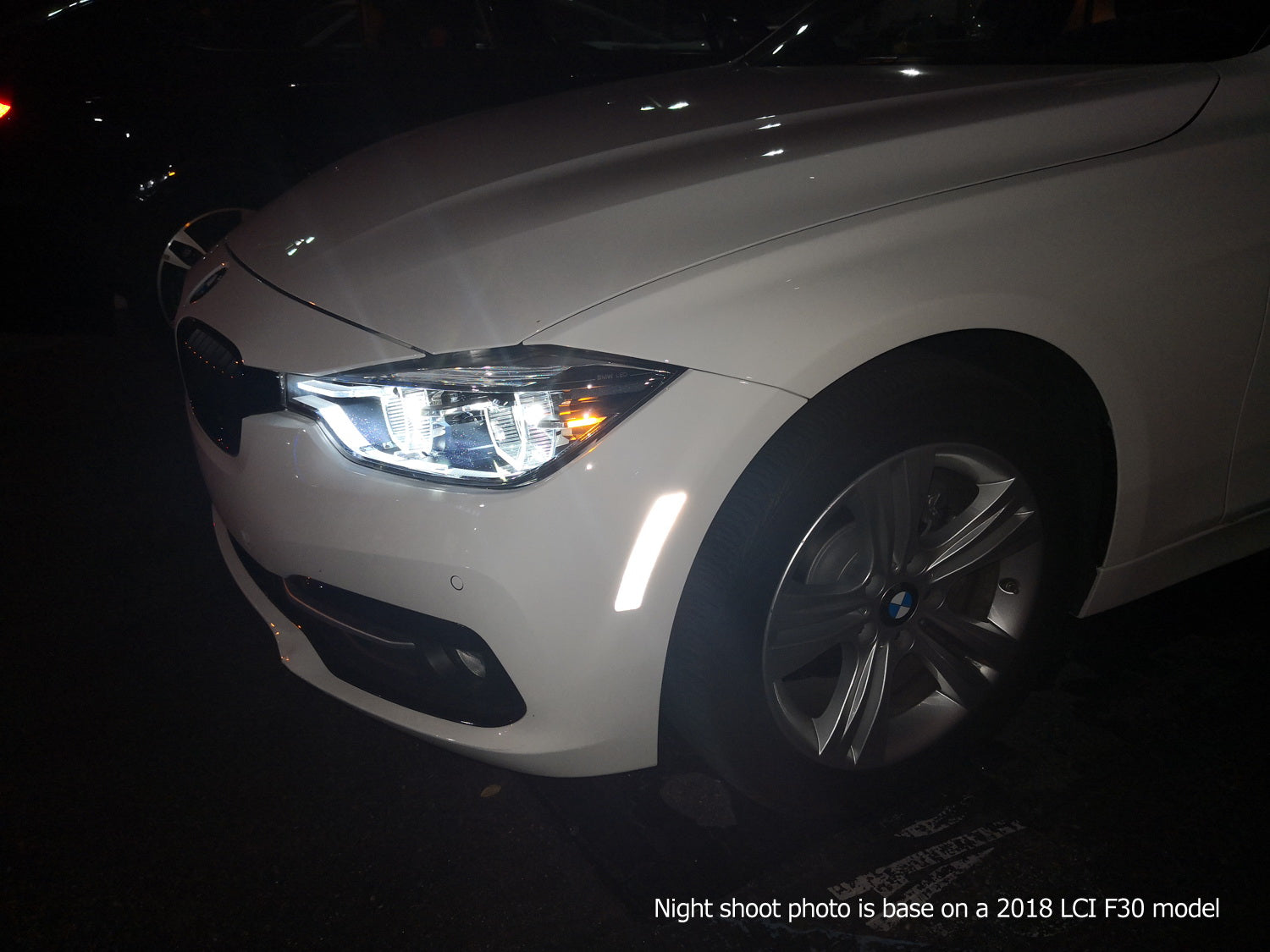 Reflective Overlay Stickers for 2012-2015 BMW F30 F31 Pre-LCI 3 Series - Clear & White Options - Enhance Visibility & Style for Night Driving & Car Customization