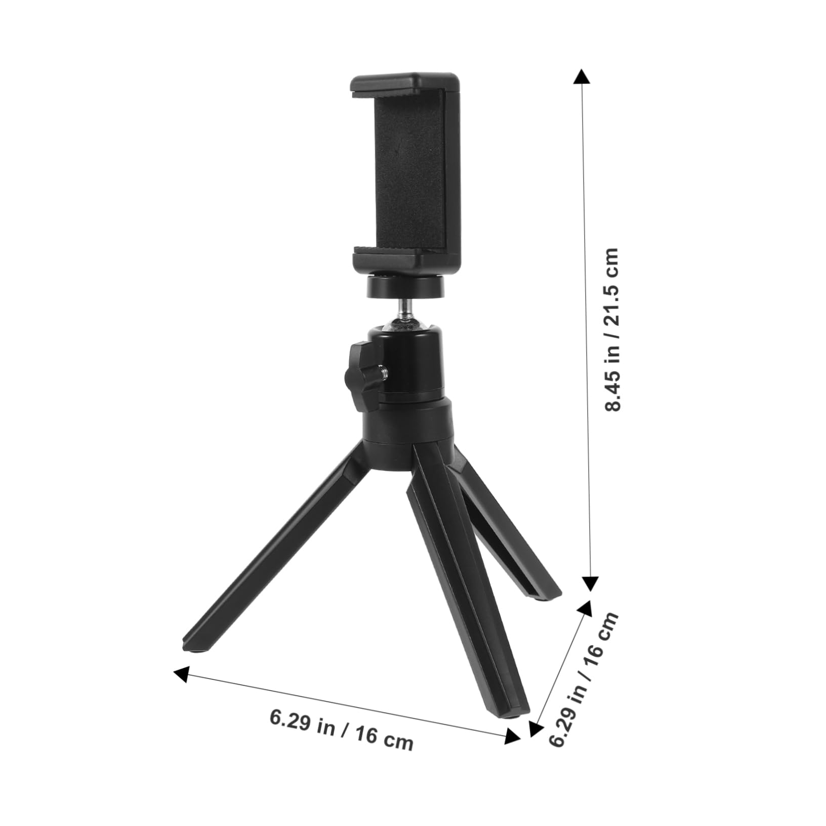 Mikikit 3-in-1 Adjustable Phone Tripod Stand - Universal Smartphone Holder, Camera Mount & Video Projector Stand for iPhone, Android - Perfect for Vlogging, Live Streaming & Home Theater